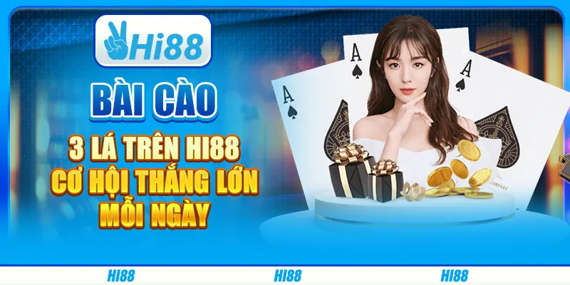 Bài Cào 3 Lá Trên Hi88 - Cơ Hội Thắng Lớn Mỗi Ngày